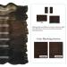 Doores Clip-In Extensions | Real Dark Brown 50cm 20 Inch Remy Hair Extensions | 9 Pieces 150g | Natural Thick Straight Hair - Buy Online on GoSupps.com