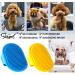 Kwispel 2 Pcs Dog Grooming Brush & Pet Shampoo Brush | Shedding & Massage Comb for Short & Long Haired Dogs/Cats - Buy Online on GoSupps.com