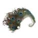 amangul Peacocks Feather Hair Pin Peacocks Feather Hair Clip For Women Side Clip Peacocks Feather Headpiece 1920s Fascinator