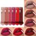 Matte Liquid Lipstick Matte Velvet Lip Gloss Lip Makeup Gift for Women (6 set)