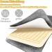 Heating Cushion - Soft Flannel Heat Pad for Back Neck Shoulder & Belly | Automatic Shutdown | Dark Gray 85x43cm - Buy Online on GoSupps.com