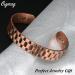 Cigmag Lymphatic Drainage Men's Copper Ultra Strength Magnet | Adjustable Size | 99% Pure Solid Copper | Gift Box Included (Square Pattern) - Buy Online on GoSupps.com