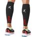 Rymora Calf Compression Sleeves for Women & Men - Support Leg Sleeves Legs Pain Relief Footless Socks for Fitness Running and Shin Splints Support Black (One Pair) L