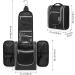 Travel Hanging Toiletry Wash Bag Makeup Cosmetic Organizer for Women (Black (Medium)) B-black - Buy Online on GoSupps.com