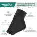 Achilles Tendonitis Heel Protector Socks | Welnove Compression Support & Gel Padded Sleeve for Bursitis & Tenderness - Black - Buy Online on GoSupps.com