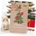 HOLIDYOYO 1 Set Xmas Advent Calendar Bags Xmas Candy Pouch Santa Bags Holiday Party Favor Rope As Shown 18.00X9.00X1.00CM - Buy Online on GoSupps.com