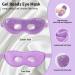Cavoilu 2Pack Gel Eye Mask for Dark Circles & Puffiness - Hot & Cold Cooling, Reusable, Stress Relief - Purple - Buy Online on GoSupps.com