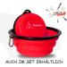 Petsation Foldable Dog Bowl - Travel-Friendly 1000ml Water & Food Bowl (2 Pack) - Perfect for On-the-Go Dogs - Original Design in Red - Buy Online on GoSupps.com