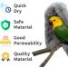 SIMENA Bird Buddy Fleece Blanket - Cozy Warmer & Cuddle Nest for Lovebirds, Parakeet Medium - Perfect for Cage or Hanging Toy - Buy Online on GoSupps.com
