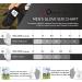 FINGER TEN Men's Left Hand Golf Gloves Rain Grip 3 Pack - All Weather Durable in Small, Medium, Large, XL - White, Black, Blue, Red, Brown - Medium/Large Left - Buy Online on GoSupps.com