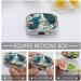 Beautiful Peacock Flowers Print Pill Box - 2 Compartment Portable Metal Pill Organizer for Travel & Purse - Buy Online on GoSupps.com