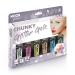 Holographic face & body chunky glitter gel from moon glitter - 12ml - glittering face color - gift set with 6 gels - silver pink gold rose gold blue and green