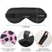 Haskirky Light Blocking Eye Mask - Adjustable Breathable Comfort for Business Travel, Yoga, Meditation - Pink Cow Print - Buy Online on GoSupps.com
