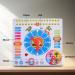 ewtshop Colorful Learning Clock - Metal Educational Board for Date Time & Seasons | Fun & Simple Learning Tool - Buy Online on GoSupps.com