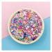 NIANTU1125 100g Mixed Rhinestone Long Cylindrical Slices Polymer Clay Sprinkles for DIY Craft Nails Art Fluffy Slimes Filling Accessories Gift (Color : Colorful)