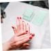 Buy Minkissy 100pcs Makeup Hand Palette & Adhesive Tape Disposable Serving Tray & Nail Palette for Professional Makeup & Cosmetic Use - Buy Online on GoSupps.com