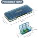 Weekly Pill Organizer - 3 Times a Day 7 Day Travel Medicine Box | Moisture Resistant & Secure Closure for Pills Vitamins Supplements (Blue - Buy Online on GoSupps.com