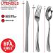 Pre Rolled Plastic Silverware Set (25 Pack) - Disposable Cutlery for Parties, Weddings, Thanksgiving - Heavy Duty Utensils with Napkins - Individually Wrapped - Buy Online on GoSupps.com