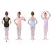 MdnMd Toddler Girls Leotard - Black Short Sleeve Back Hollow | Size 4-5T - Buy Online on GoSupps.com