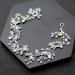 Bridal Rhinestone Hair Pieces Flower Hairband Crystal Hair Vine Headpiece Wedding Hair Jewelry Decoration for Women Girl Lady (Silver) - Buy Online on GoSupps.com