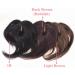 Bangs Bangs Hair Clip in Human Hair Bangs Middle Part Indian Fringe Hairpieces Straight Natural Hair Crown Topper Clip in Top Hairpieces for Women with Thinning Hair for Women Curved Bangs for Daily Dark Brown - Buy Online on GoSupps.com
