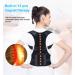 Posture Corrector Magnetic Therapy Brace - Adjustable Humpback Support Belt for Neck & Back Pain Relief (L Size 37-45 Waist - Buy Online on GoSupps.com