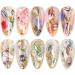 12 Grids Irregular Abalone Shell Slices Nail Art Glitter Flakes - Shiny Holographic Nail Decorations and Craft Supplies - Buy Online on GoSupps.com