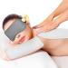 Organic Castor Oil Pack Set - 4 Pcs Reusable Wraps & Sleep Mask for Eyelashes Eyebrows Wrinkles & Dark Circles - Khaki Black Gray & Pink - Buy Online on GoSupps.com