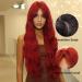 Allbell Red Wigs for Women | Long Natural Wavy Synthetic Hair for Cosplay & Everyday Wear - Buy Online on GoSupps.com