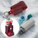 Buy Beautyflier Asthma Inhaler Holder - Durable Microfiber Leather Keychain for Kids & Adults | Travel-Friendly & Stylish (Red - Buy Online on GoSupps.com