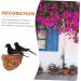 Toddmomy Rattan Swallow Nest Bird Statue - Realistic Outdoor Ornament for Garden Decor | Ideal for Bird Lovers - Buy Online on GoSupps.com