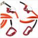 SMT 1/2 X 8' Steel Wire Core Triple Lock Lanyard Kit - Orange Arborist Flip line Swivel Snap - P/N ET-OUTDOOR003-RAW - Buy Online on GoSupps.com