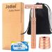 Jodial Safety Edge Razor Women with 10 Double Edge Safety Razor Blades Jodial Razor Double Edge Razor Reusable Razor Plastic Free Rose Gold