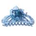 Transparent blue hair claw clip large resin hair clip for women