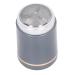 Electric Beard Trimmer Mini Beard Trimmer USB Charging ABS Aluminum Alloy Portable 3W LED Indicator for Home (Gray Black)