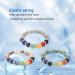 Relaxing Chakra Bracelet - Elastic Pearl Bracelet for Stress Relief & Healing | Versatile Meditation Party & Well-being Accessory (Gray) - Buy Online on GoSupps.com