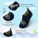 Kids Barefoot Aqua Socks for Water Sports, Non-Slip Quick Dry Shoes - Navy Blue, Size UK 8.5/9 - Buy Online on GoSupps.com