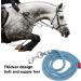 Nylon Horse Rope 8.2ft Nylon Heavy Duty Rope Lead with Alloy Hook for Horse Livestock Pet Blue Grey - Buy Online on GoSupps.com