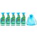 Flash Sparkling Home Spray Wipe Done Antibacterial Multi-Surface Cleaner 800ml Apple Blossom Scent 5Pk + Our Gift for You: Organza Bag Size: 9x7x0.1cm