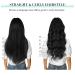 Doores Clip-In Extensions | Real Hair Deep Black 35cm (14 Inch) | 120g - 7 Piece Set - Natural Straight Hair - Buy Online on GoSupps.com