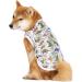 Cool Summer T-Shirt for Medium & Large Dogs | Breathable Sun Protection Dog Vest with White Dinosaurs - Buy Online on GoSupps.com