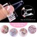MORGLES Dual Nail Forms Set - 100pcs T Shape Dual Forms Kit for Acrylic and Gel Nail Extensions - Nail Art Clips, Brush Pen, Files Included (10 Sizes) - Buy Online on GoSupps.com