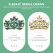 Beaupretty Green Crystal Tiara for Women - Bridal Headpiece for Princess Cosplay Costumes - Buy Online on GoSupps.com