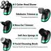 Buy 5 in 1 Rechargeable Electric Shaver - Men's Facial Grooming Kit with Floating Heads Hair Clipper Nose & Ear Trimmer and Cleaning Brush - International Shipping Available - Buy Online on GoSupps.com