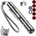 Cat Toy for Indoor Pointer Cats Cat Pointer Toy with Red Light Interactive Chaser Exercise 7-in-1 Pet Interactive Toy USB Rechargeable Puppy Training Tool Stylish Silver Design