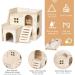 6-Piece Wooden Hamster Toy Set | Safe & Fun Hiding Houses for Hamsters Chinchillas Guinea Pigs & Rabbits - Buy Online on GoSupps.com