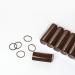 GIMME Bands Elastic Stacks  Peel Apart Plastic Bands  No Hair Tearing or Ripping  Non-Slip Elastic Hair Ties  Great for Purse or Travel  320PC (Brown)