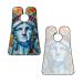 Statue of Liberty Oil Painting Print Beard Bib Apron - Non-Stick Men's Hair Catcher for Easy Shaving Gifts - One Size Black - Buy Online on GoSupps.com