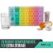 Large 7-Day Weekly Pill Organizer - MEDca 4 Compartment Am/pm Pill Box - Travel Medication Dispenser Case - for Vitamins and Medicines - Multi 1 Count - Buy Online on GoSupps.com