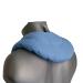 Cherry stone neck pillow with chambers light blue - cherry stone pillow - neck pillow - heat pad for neck cherry stones